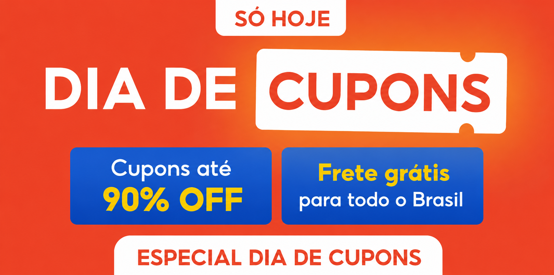 Dia de Cupons - 90% OFF